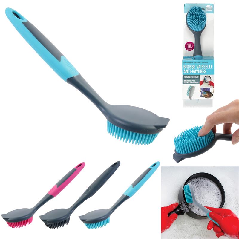 Brosse à vaisselle caoutchouc (couleur aléatoire)