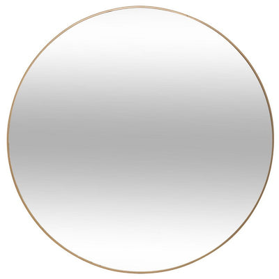 Grand miroir en métal fin doré D76