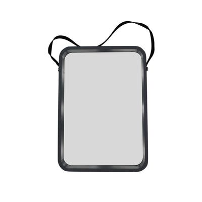 Miroir gris en bois rectangle avec anse 35x25