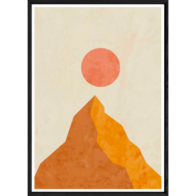 Tableau paysage avec cadre noir – Taille 32x42