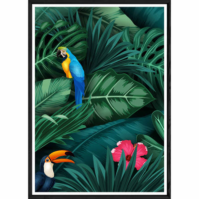 Tableau Nature avec cadre noir POP – Taille 32x42