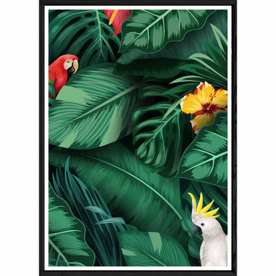 Tableau Nature avec cadre noir POP – Taille 32x42