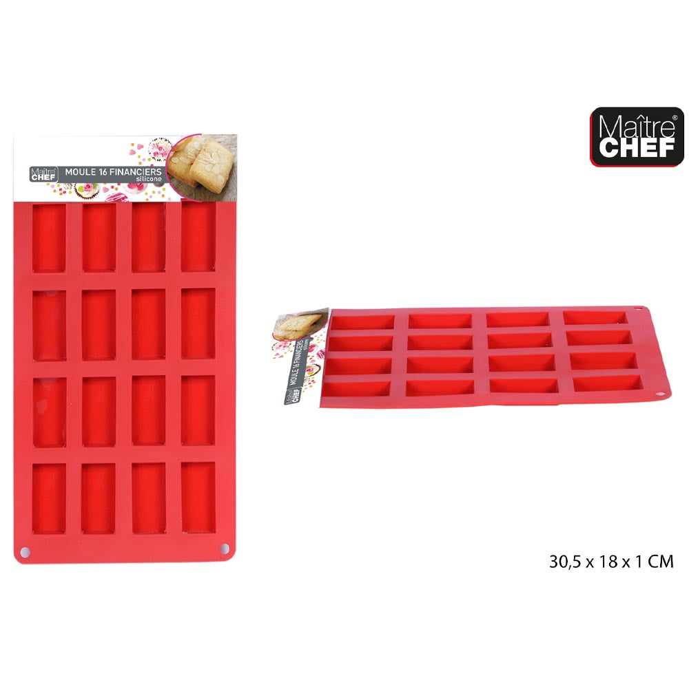 Moule 16 financiers en silicone