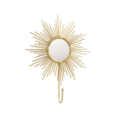 Patère miroir doré H20