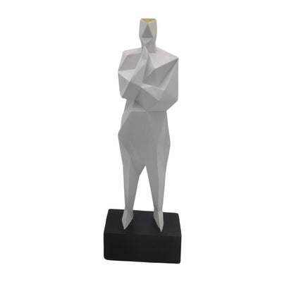 Statue penseur blanc H45