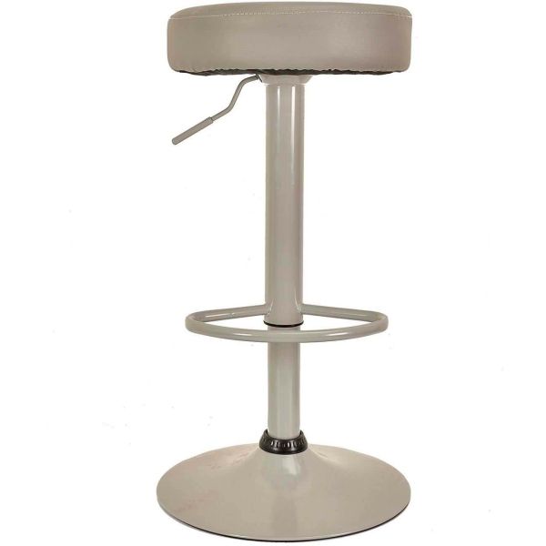 Tabouret en métal gris réglable