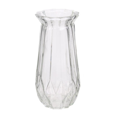 Vase en verre déstructuré H22 transparent