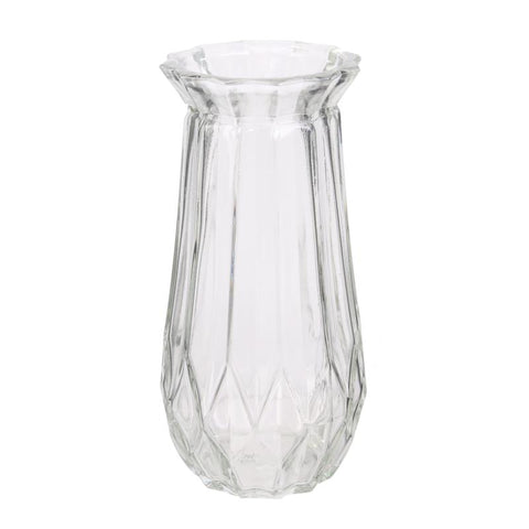 Vase en verre déstructuré H22 transparent