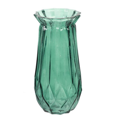 Vase en verre déstructuré H22 vert