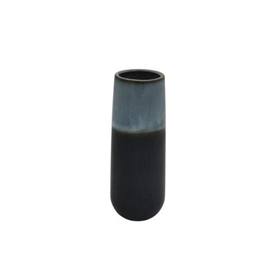 Vase en grès gris foncé H25