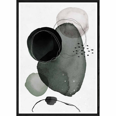 Tableau design avec cadre noir – Taille 32x42
