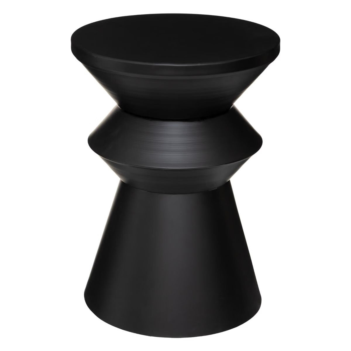 Mesita de noche/Mesa de centro art déco negro metal
