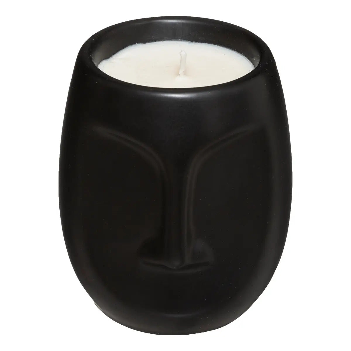 Bougie visage noir parfum fève tonka
