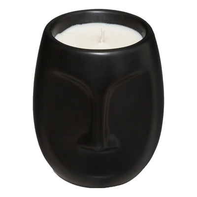 Bougie visage noir parfum fève tonka