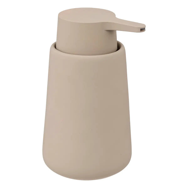 Dispensador de jabón de gres color lino