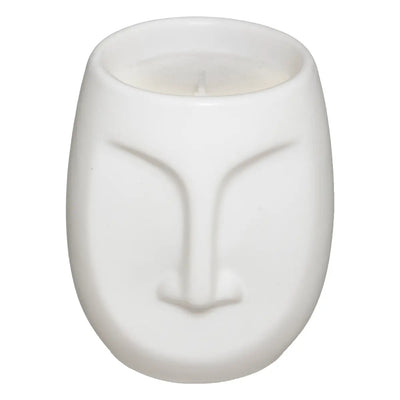 Bougie visage blanc parfum ambre