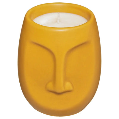 Bougie visage ocre parfum vanille