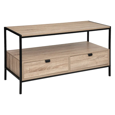Meuble TV en bois et métal L100