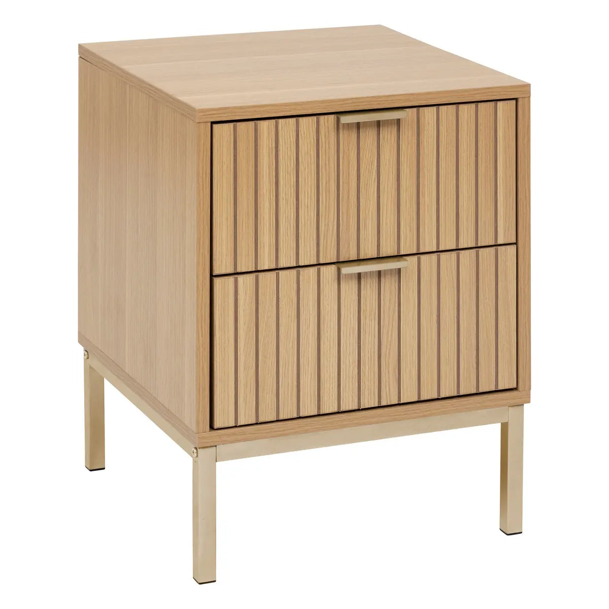 Chevet en bois 2 tiroirs