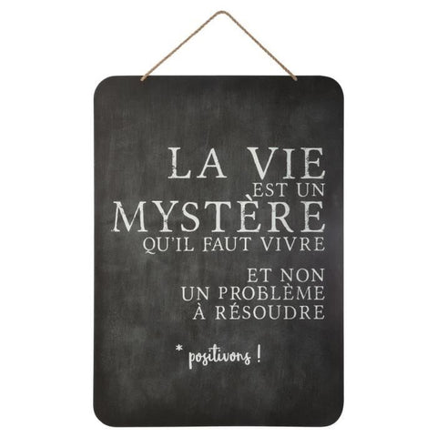 Déco ardoise murale 45x60 Mystère