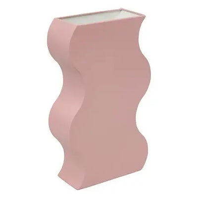 Vase en métal rose H35 art déco