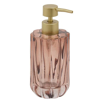 Distributeur à savon en verre ambre