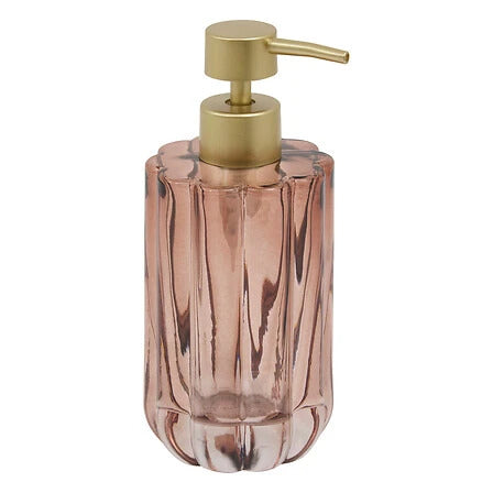 Distributeur à savon en verre ambre