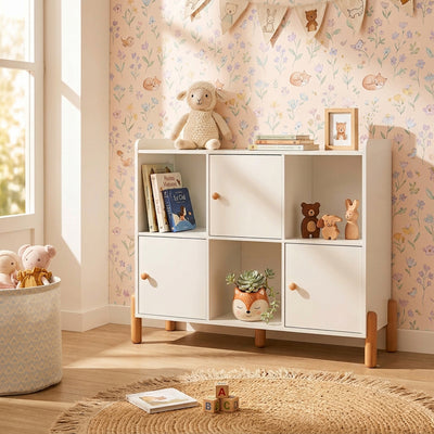 Bibliothèque enfant blanc 111,5x82,5 cm
