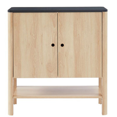 Commode 2 portes japandi L80 x P40 x H85cm