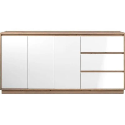 Buffet en bois 3 portes 3 tiroirs L180 – Fabriqué en Europe