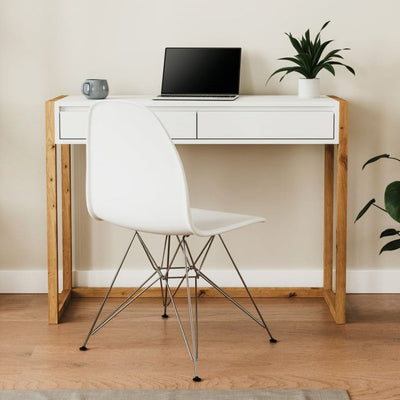 Bureau bois 2 tiroirs L100cm