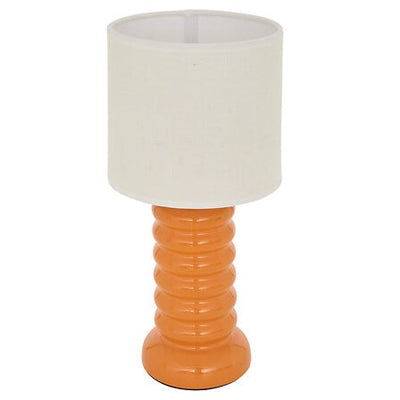 Lampe à poser art déco orange H33