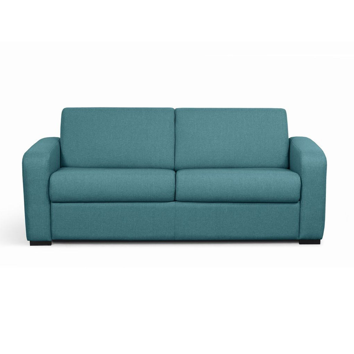 Canapé convertible express 140cm matelas 14cm bleu