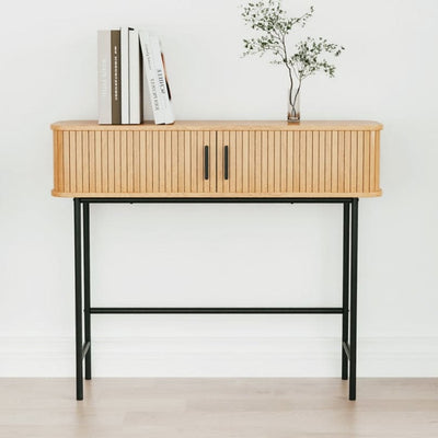 Console 2 portes effet Chêne 100 cm