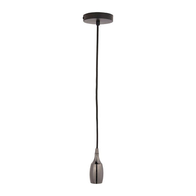 Suspension cordon métal noir H70