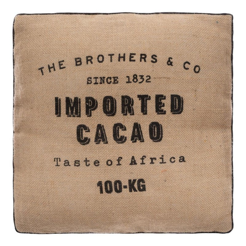 Coussin en jute Cacao