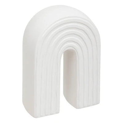 Déco à poser arche en céramique blanche H18
