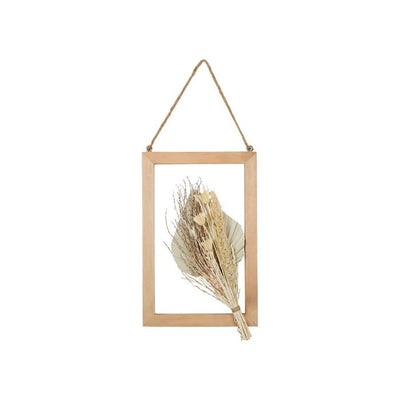 Cadre en bois murale avec feuille 20x31