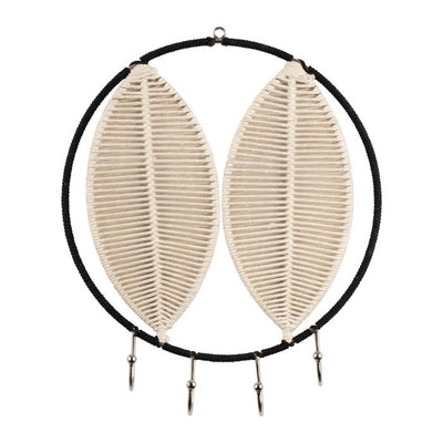 Patère 4 accroches macramé D30