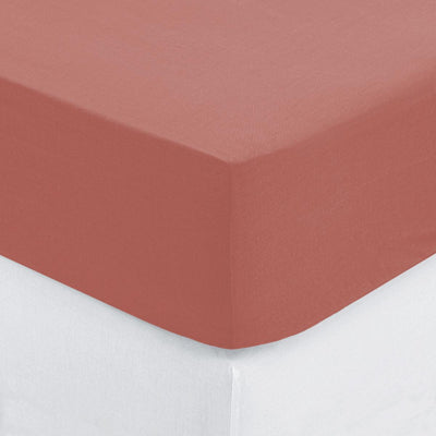 Draps housse Terracotta 140x190