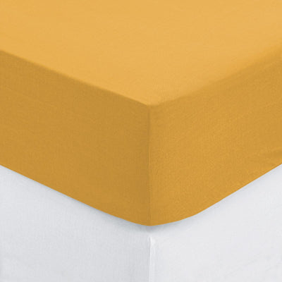 Draps housse ocre 140x190