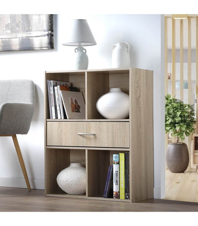 Etagère de rangement 4 casiers avec un tiroir