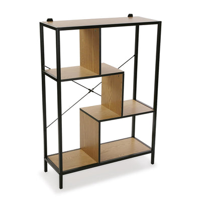 Etagère 80x30x113 en bois et métal