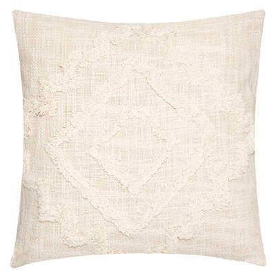 Coussin coton ivoire 40x40