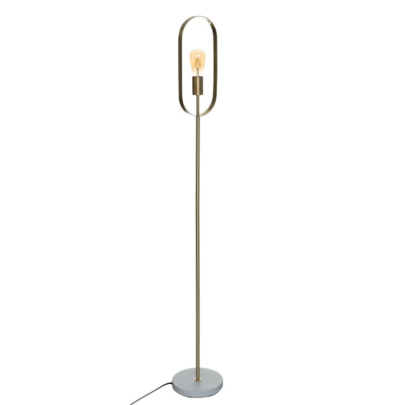 Lampadaire art déco en métal doré H155