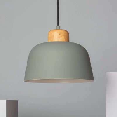 Suspension Métal et Bois verte D26