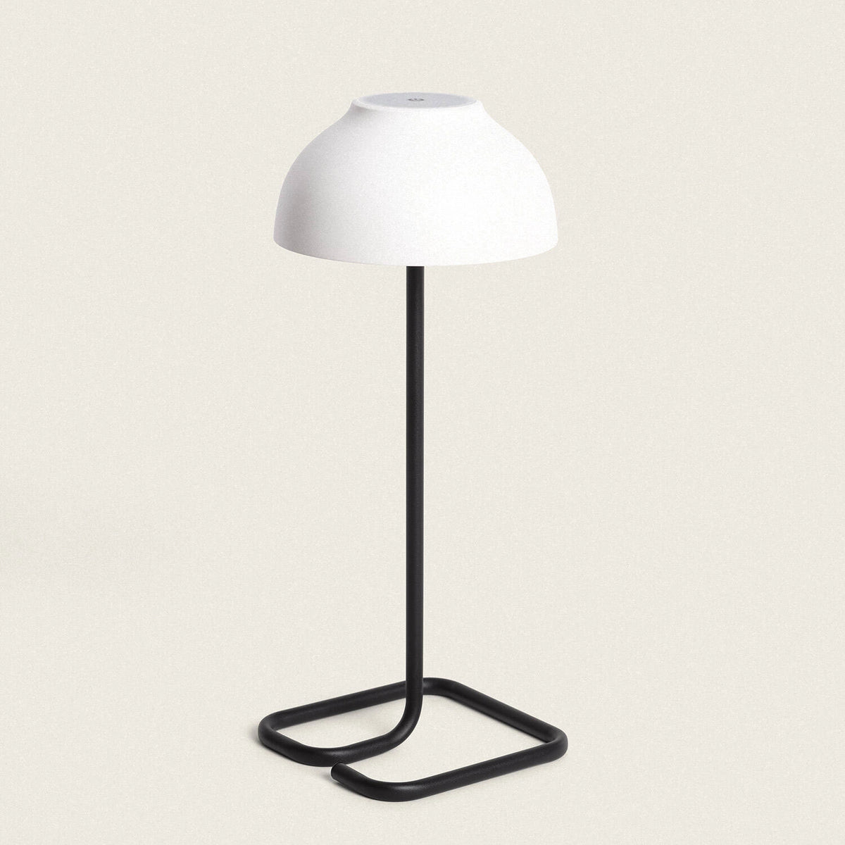 Lampe usb en métal noir et blanc H35