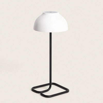 Lampe usb en métal noir et blanc H35