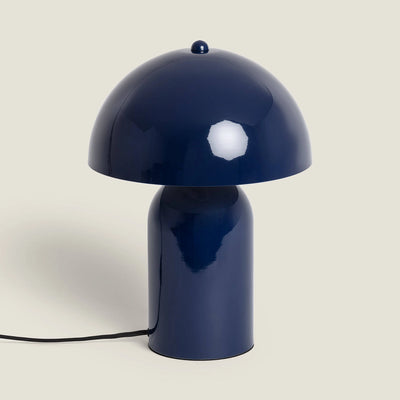 Lampe champignon bleu navy H32
