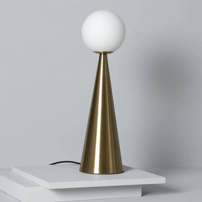 Lampe à poser ultra design dorée H55